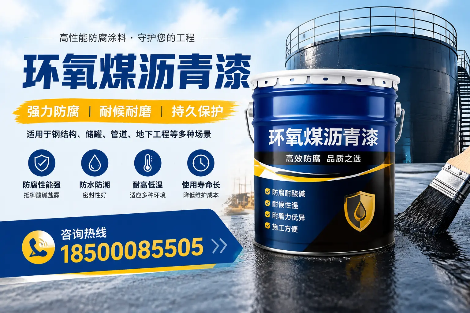 环氧煤沥青漆在工业中的应用，济宁企业的选择
